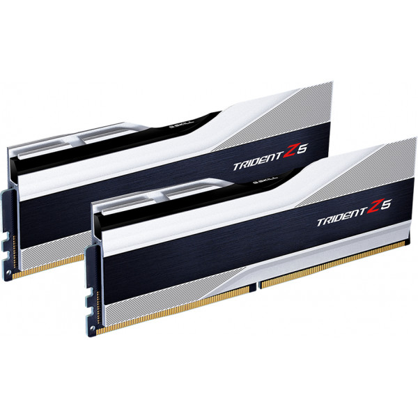 Фото - Память DDR G.Skill DDR5 2x16GB/6000 Trident Z5 Silver (F5-6000J3636F16GX2-TZ5S)