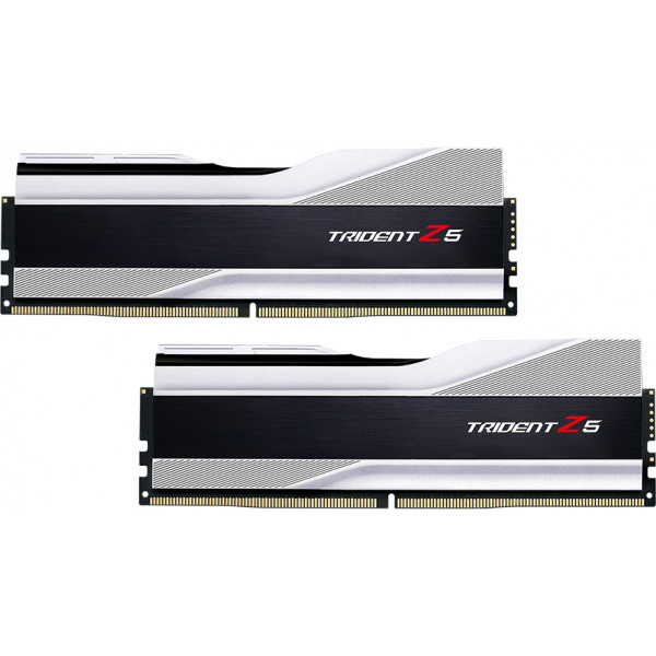 Фото - Память DDR G.Skill DDR5 2x16GB/6000 Trident Z5 Silver (F5-6000J3636F16GX2-TZ5S)
