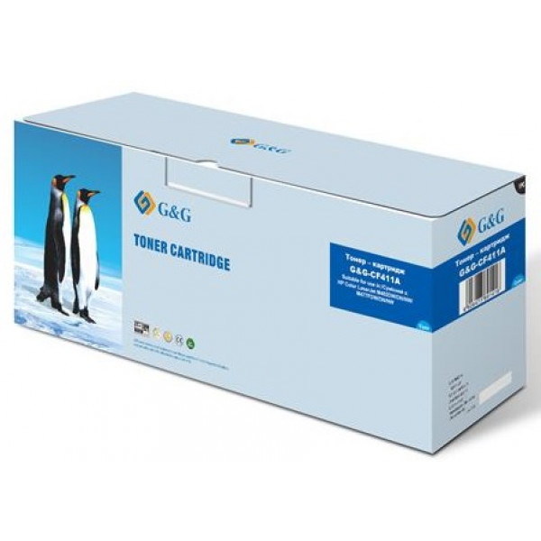 Фото - Картриджі для лазерних принтерів G&G HP LJ Pro M452dn/M452nw/M477fdn Cyan (2300 стр) (G&G-CF411A)