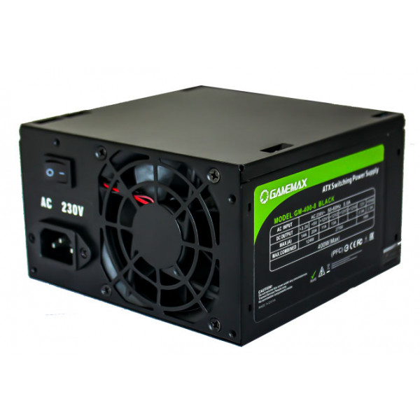Фото - Блок живлення для ПК Gamemax GM-400-8CM Black