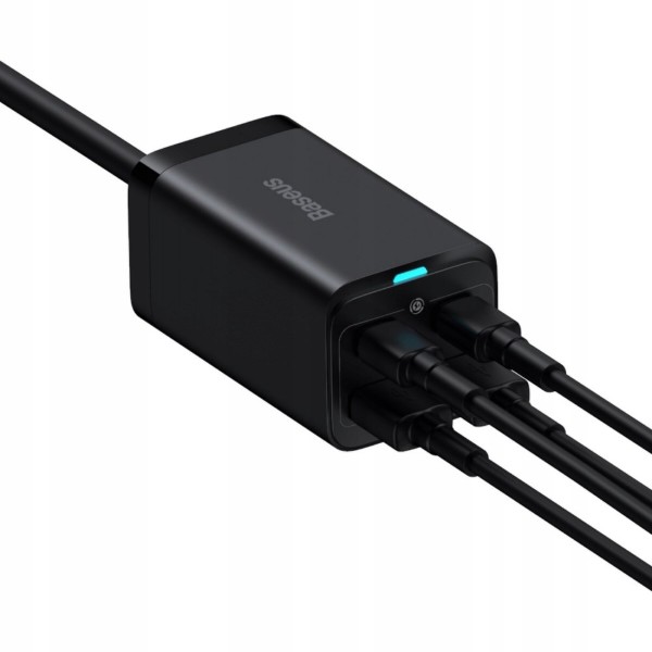 Фото - Мережевий зарядний пристрій Baseus GaN3 Pro Desktop Fast Charger 2U+2C 100W EU Black (CCGP000101)