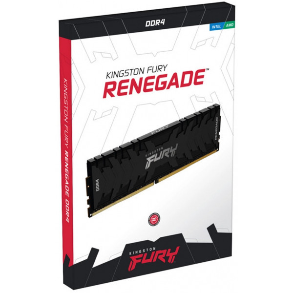 Фото - Память DDR Kingston FuryRenegade Black DDR4-3600 128GB (4x32GB) CL18-22-22 1.35V XMP (KF436C18RB2K4/128)