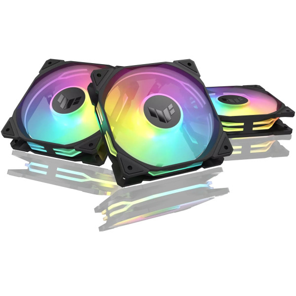 Фото - Корпусний вентилятор Asus TUF Gaming TR120 ARGB Reverse Triple Pack Black (90DA00D0-B09020)