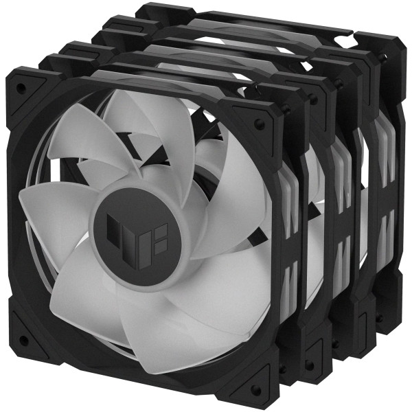 Фото - Корпусний вентилятор Asus TUF Gaming TR120 ARGB Reverse Triple Pack Black (90DA00D0-B09020)