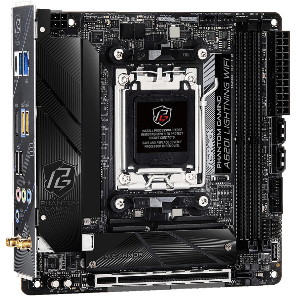 Фото - Материнська плата ASRock A620I LIGHTNING WIFI DDR5