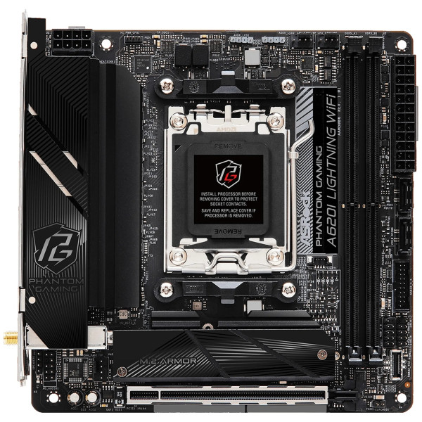 Фото - Материнська плата ASRock A620I LIGHTNING WIFI DDR5