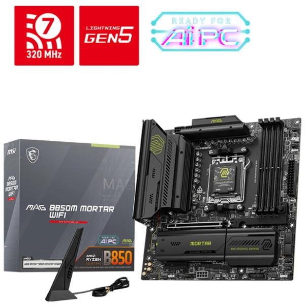Фото - Материнська плата MSI MAG B850M Mortar WiFi DDR5