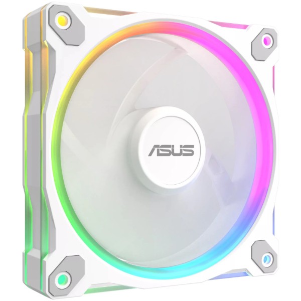Фото - Корпусный вентилятор Asus PRIME MR120 REVERSE ARGB WHITE 3IN1 (90DA00L3-B09020)
