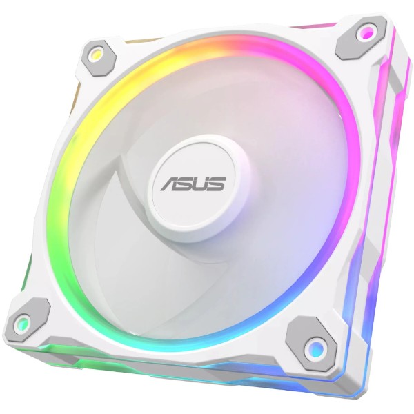 Фото - Корпусный вентилятор Asus PRIME MR120 REVERSE ARGB WHITE 3IN1 (90DA00L3-B09020)