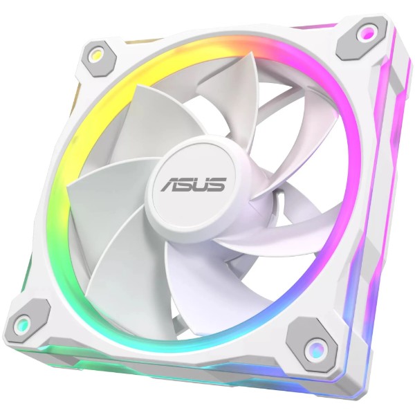 Фото - Корпусный вентилятор Asus PRIME MR120 REVERSE ARGB WHITE 3IN1 (90DA00L3-B09020)