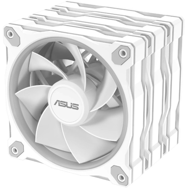 Фото - Корпусный вентилятор Asus PRIME MR120 REVERSE ARGB WHITE 3IN1 (90DA00L3-B09020)