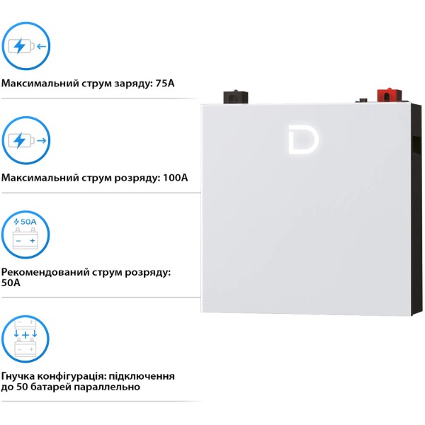 Фото - Батарея для солнечного инвертора Dyness 51.2V 100Ah (DL5.0C Pro)