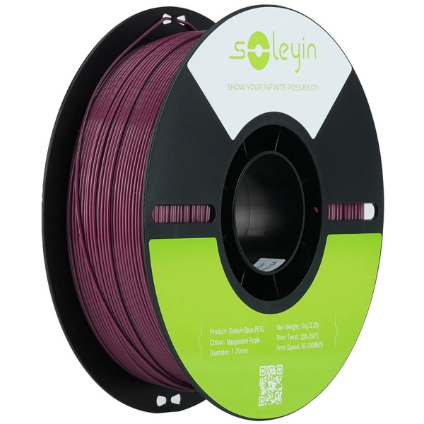Фото - Нитка для PETG-картриджа Creality Filament Soleyin 1.75 мм мангостиновий фіолет (3301030161)