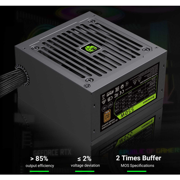 Фото - Блок живлення для ПК Gamemax 550W (GE-550)