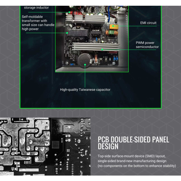 Фото - Блок живлення для ПК Gamemax 550W (GE-550)