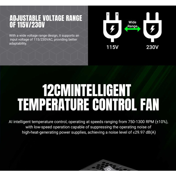 Фото - Блок живлення для ПК Gamemax 550W (GE-550)