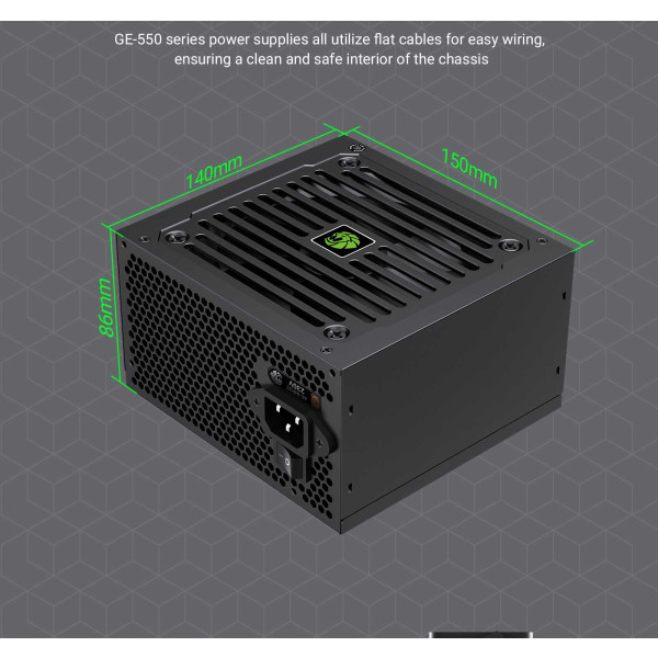 Фото - Блок живлення для ПК Gamemax 550W (GE-550)