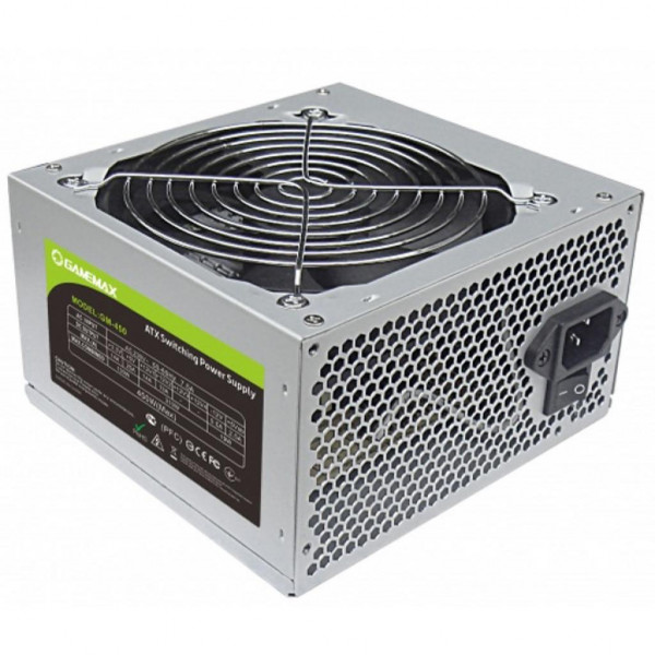 Фото - Блок питания для ПК Gamemax ATX 450W с кабелем питания (GM-450)
