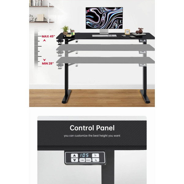 Фото - Стіл комп'ютерний Gamemax D140-Carbon-EC