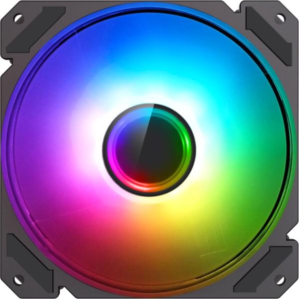 Фото - Корпусний вентилятор Gamemax FN-12Rainbow-C9 Фото - Корпусний вентилятор Gamemax FN-12Rainbow-C9