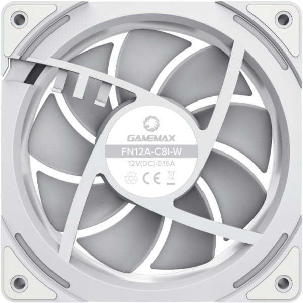 Фото - Корпусний вентилятор Gamemax KF300 WH