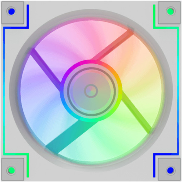 Фото - Корпусный вентилятор Gamemax RD300 WH