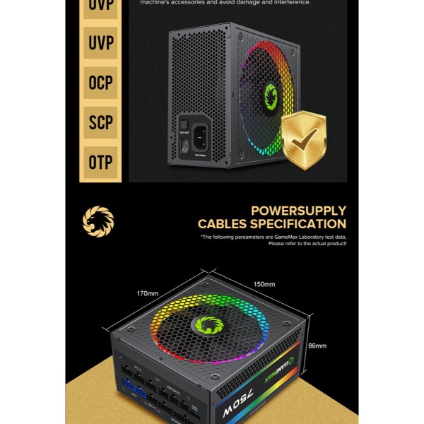 Фото - Блок живлення для ПК Gamemax RGB-750 PRO