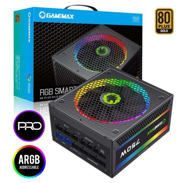Фото - Блок живлення для ПК Gamemax RGB-750 PRO