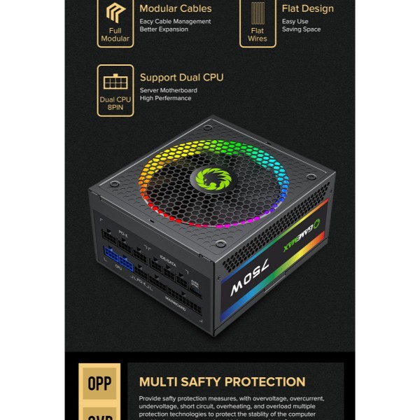 Фото - Блок живлення для ПК Gamemax RGB-750 PRO