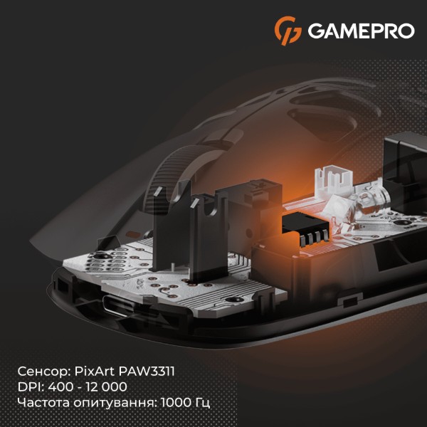 Фото - Миша бездротова ігрова GamePro Genesis Hollow (GM870HB)