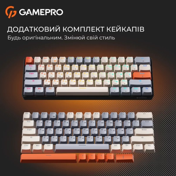Фото - Клавіатура дротова ігрова GamePro MK130 V2 Infinity QLAB Sakura Black (MK130-V2-B-QS)