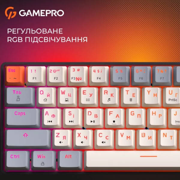 Фото - Клавіатура дротова ігрова GamePro MK130 V2 Infinity QLAB Sakura Black (MK130-V2-B-QS)