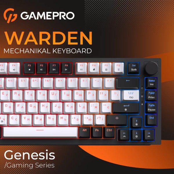 Фото - Клавиатура проводная игровая GamePro MK160 V2 Warden QLAB Sakura Black (MK160-V2-B-QS)