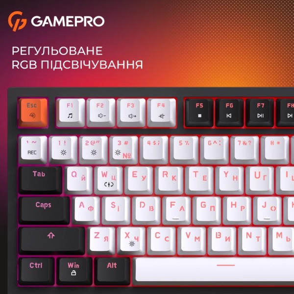 Фото - Клавиатура проводная игровая GamePro MK160 V2 Warden QLAB Sakura Black (MK160-V2-B-QS)