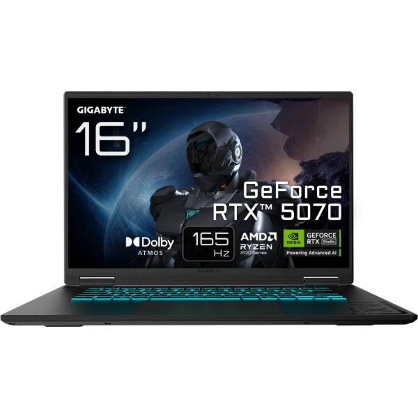 Фото - Ноутбук игровой Gigabyte Gaming A16 (3WHK3UA894SD) Black Steel