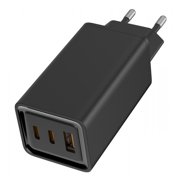 Фото - Сетевое зарядное устройство Colorway GaN3 Pro Power Delivery 2USB Type-C PDx3A;1USBx3A Black (CW-CHS039PD-BK)