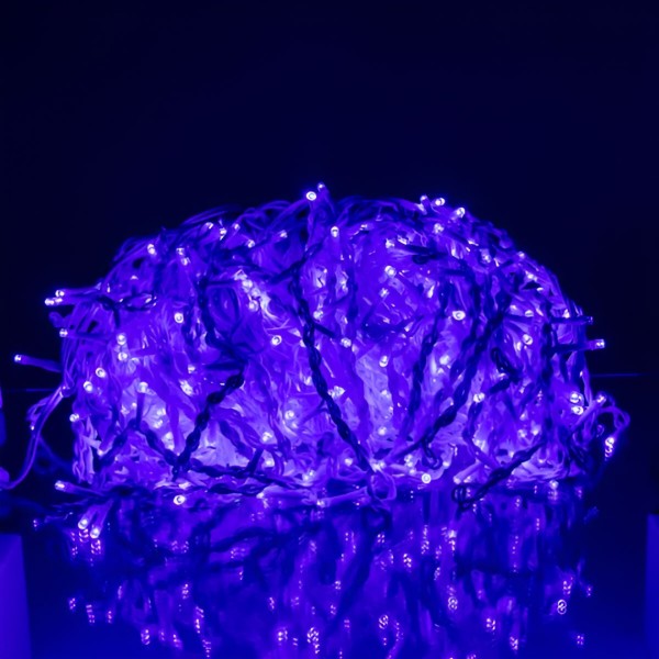 Фото - Гірлянда бахрома GarlandoPro Гірлянда Бахрома вулична 600 LED 36 м від мережі біла нитка, синій GarlandoPro 36MWBL