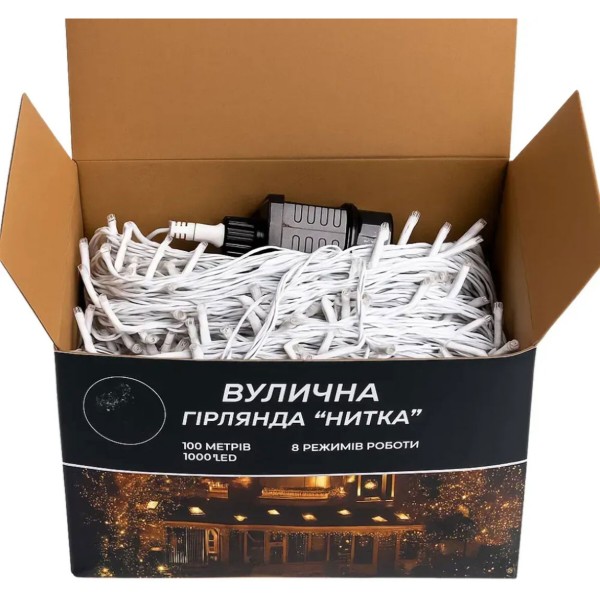 Фото - Гірлянда лінійна GarlandoPro 1000 LED 100 м (CF1000L100MWBL)