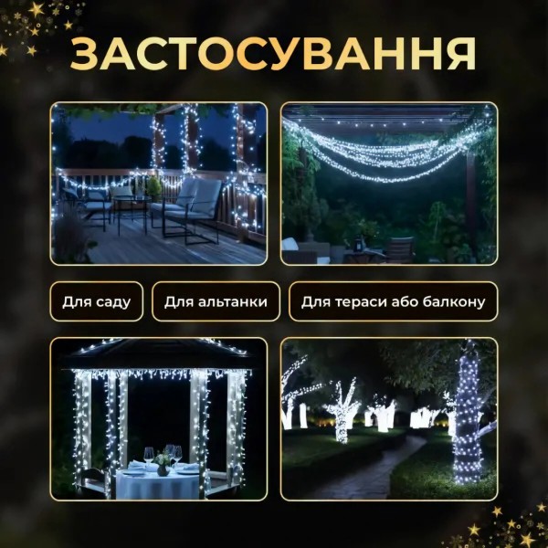 Фото - Гирлянда линейная GarlandoPro 500 LED 50 м (SB500L50MBW)