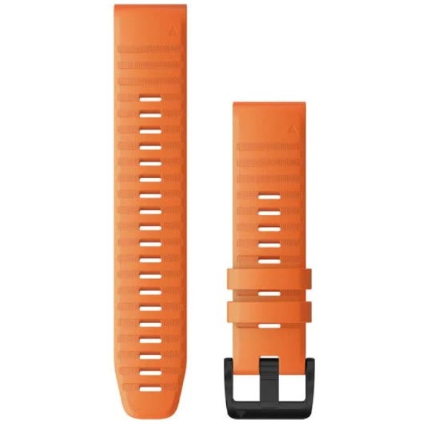 Фото - Ремінець для смарт-годинника Garmin fenix 6 22mm QuickFit Ember Orange Silicone Band (010-12863-01)