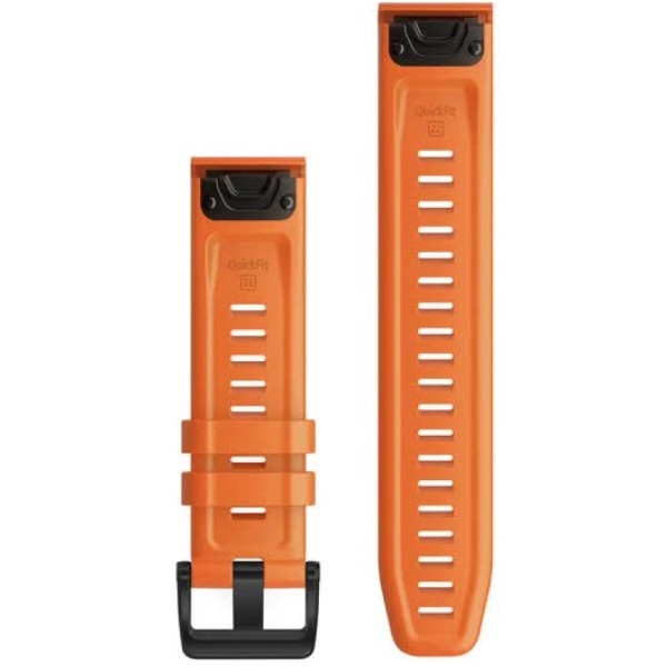 Фото - Ремінець для смарт-годинника Garmin fenix 6 22mm QuickFit Ember Orange Silicone Band (010-12863-01)