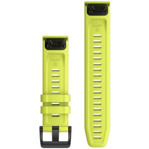 Фото - Ремінець для смарт-годинника Garmin fenix 6 22mm QuickFit Amp Yellow Silicone Band (010-12863-04)