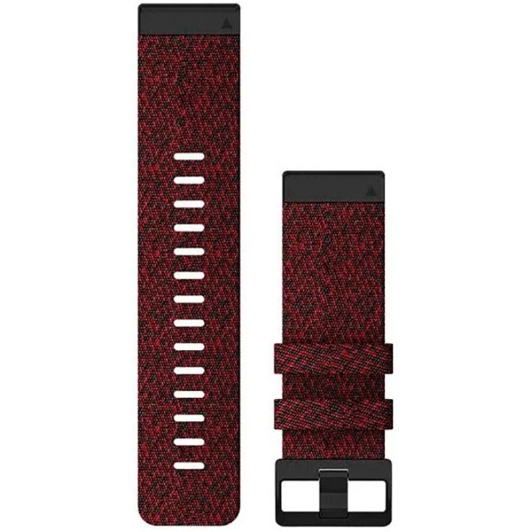 Фото - Ремешок для смарт-часов Garmin fenix 6X 26mm QuickFit Heathered Red Nylon Band (010-12864-06)