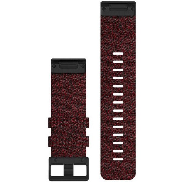 Фото - Ремешок для смарт-часов Garmin fenix 6X 26mm QuickFit Heathered Red Nylon Band (010-12864-06)