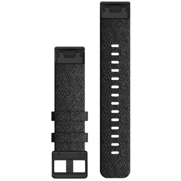 Фото - Ремешок для смарт-часов Garmin fenix 6s 20mm QuickFit Heathered Black Nylon with Black Hardware (010-12875-00)