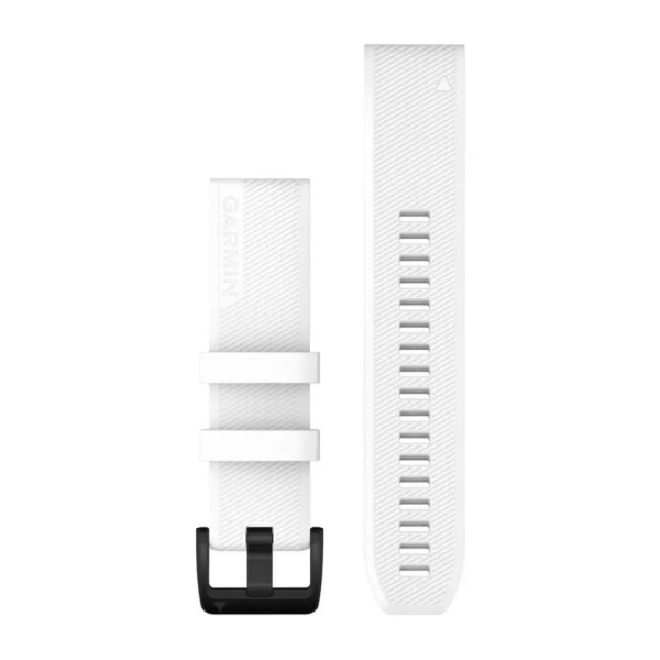 Фото - Ремінець для смарт-годинника Garmin Approach S62 Replacement Band, White w/Black SS (010-12901-01)