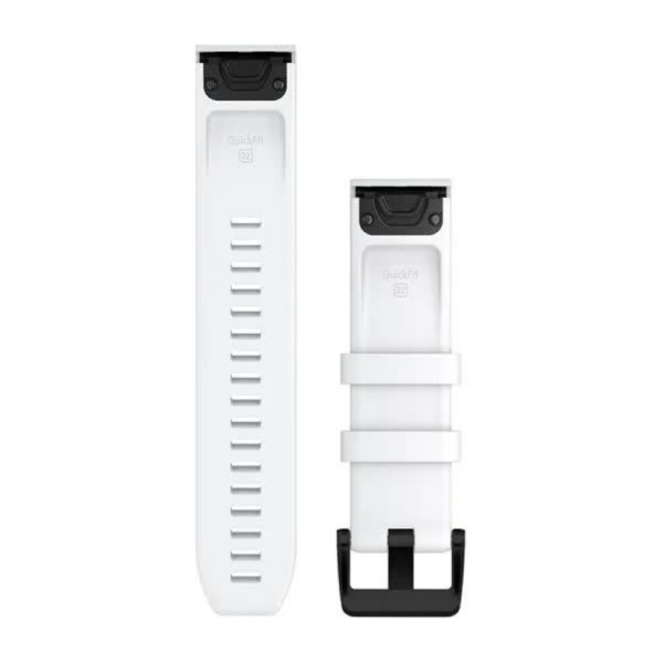 Фото - Ремінець для смарт-годинника Garmin Approach S62 Replacement Band, White w/Black SS (010-12901-01)