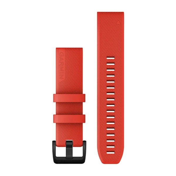 Фото - Ремінець для смарт-годинника Garmin Approach S62 Accessory Band,Laser Red w/Black SS (010-12901-02)
