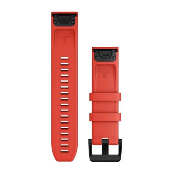Фото - Ремінець для смарт-годинника Garmin Approach S62 Accessory Band,Laser Red w/Black SS (010-12901-02)