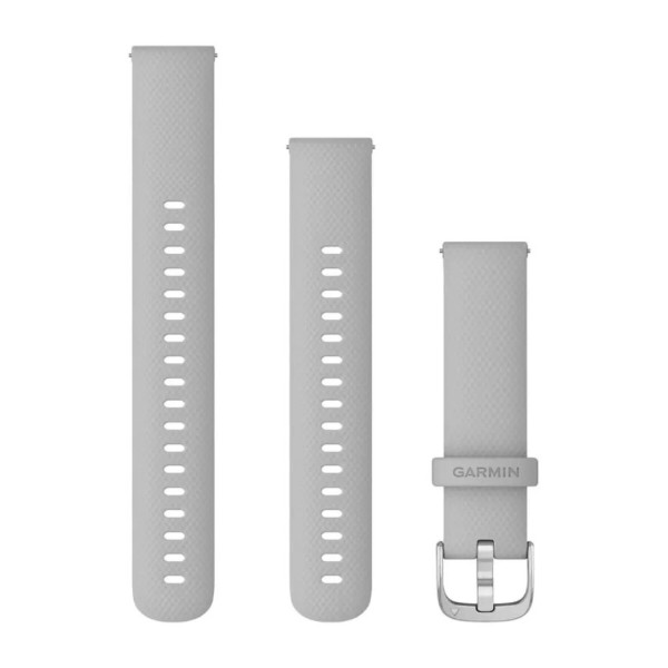 Фото - Ремінець для смарт-годинника Garmin Venu 2S, 18mm Band, Mist Grey+Passivated Band (010-12932-0C)
